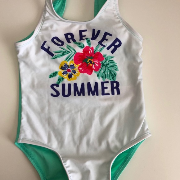 Baby Girls Graphic Print Swimsuit - Picture 2 of 5